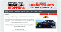 Desktop Screenshot of campbellriver.crimestoppersweb.com