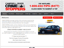 Tablet Screenshot of campbellriver.crimestoppersweb.com