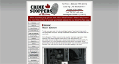 Desktop Screenshot of halton.crimestoppersweb.com