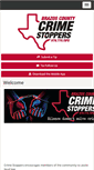 Mobile Screenshot of brazos.crimestoppersweb.com