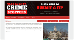 Desktop Screenshot of claycounty.crimestoppersweb.com