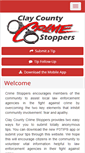 Mobile Screenshot of claycounty.crimestoppersweb.com