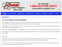 Tablet Screenshot of nassaucounty.crimestoppersweb.com