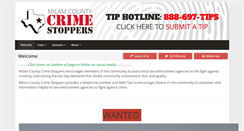 Desktop Screenshot of milamcounty.crimestoppersweb.com