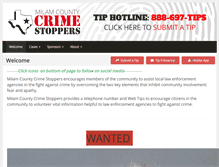 Tablet Screenshot of milamcounty.crimestoppersweb.com