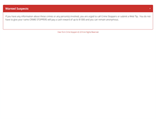 Tablet Screenshot of clearfork.crimestoppersweb.com