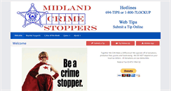 Desktop Screenshot of midland.crimestoppersweb.com