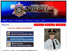 Tablet Screenshot of morriscounty.crimestoppersweb.com
